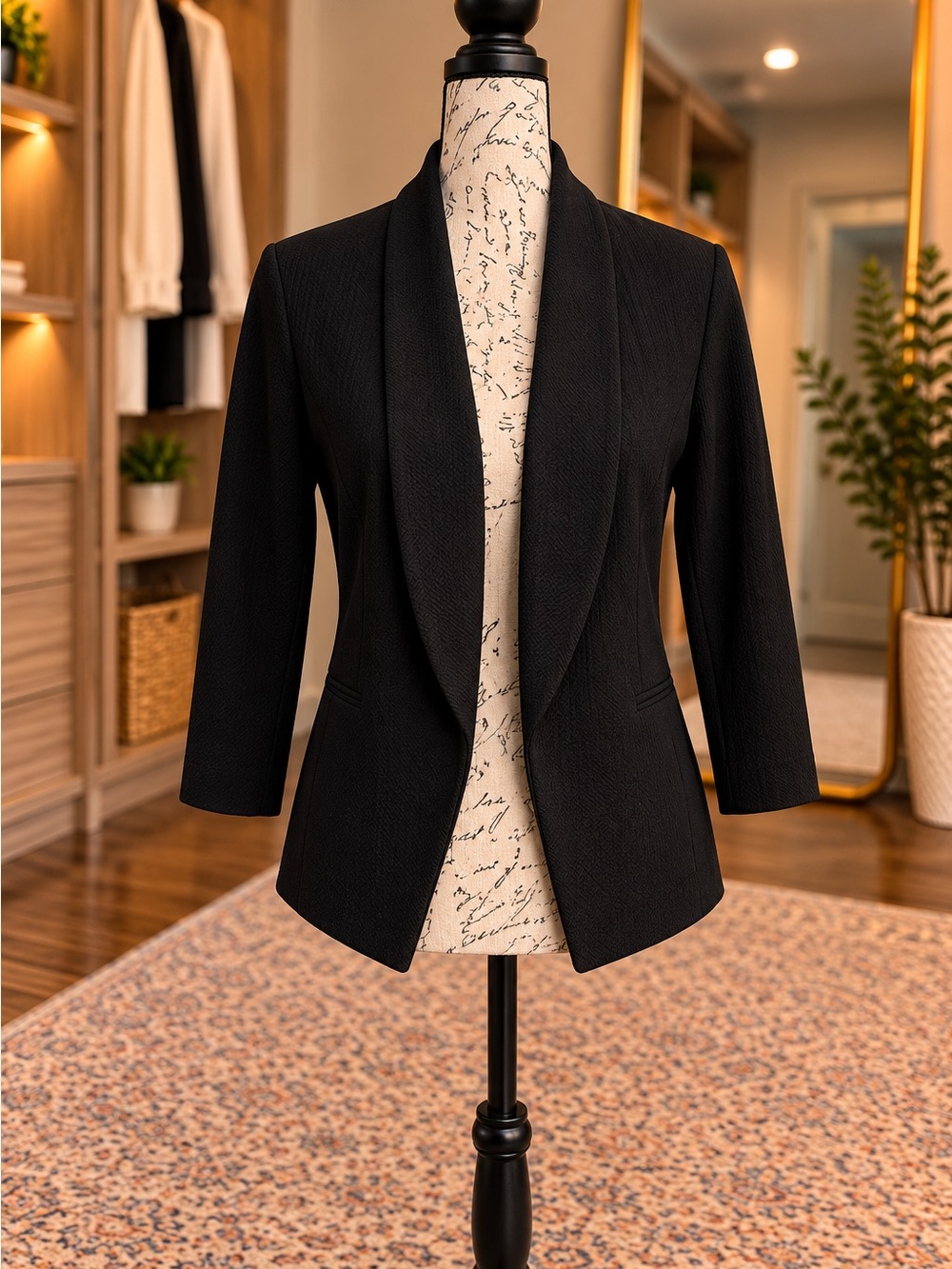 Maurices Black Open Front Blazer – Size Medium